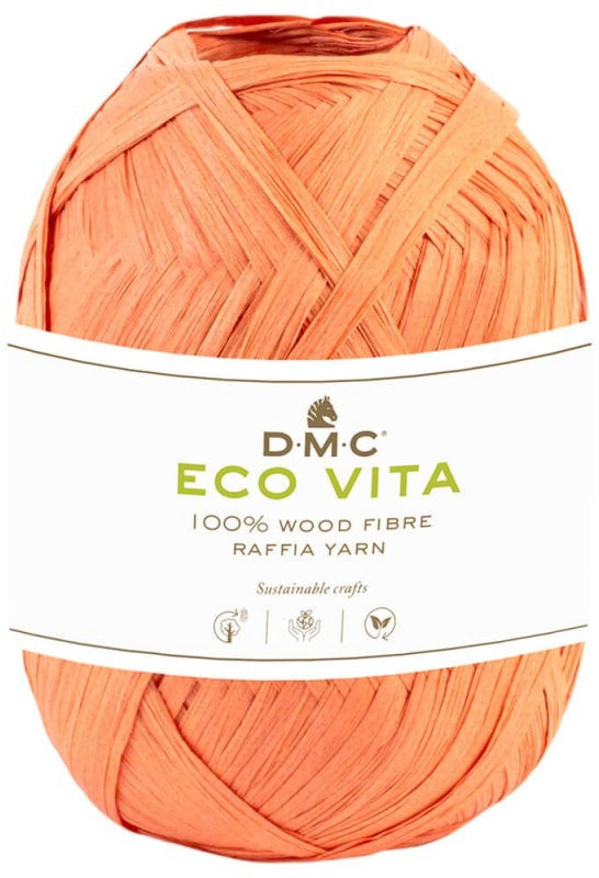 DMC - Eco Vita Raphia couleur 10 - orange (prix pour 1 pelote)