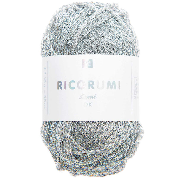 Rico - fil ricorumi lamé argenté - couleur 001 (prix pour 1 pelote)