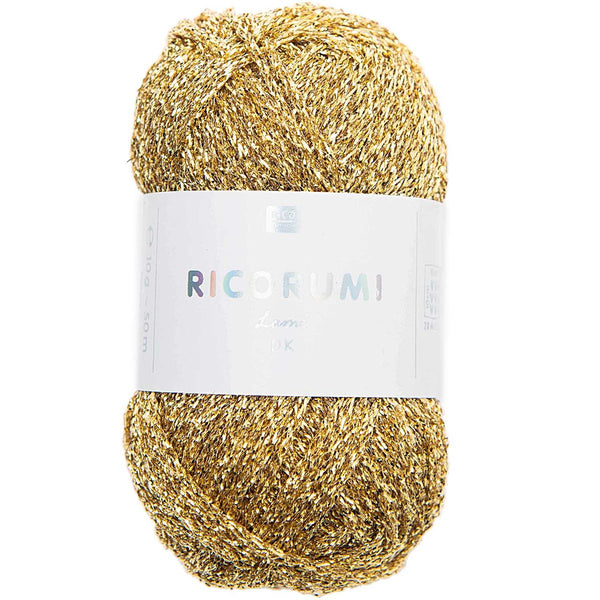 Rico - fil ricorumi lamé doré - couleur 002 (prix pour 1 pelote)