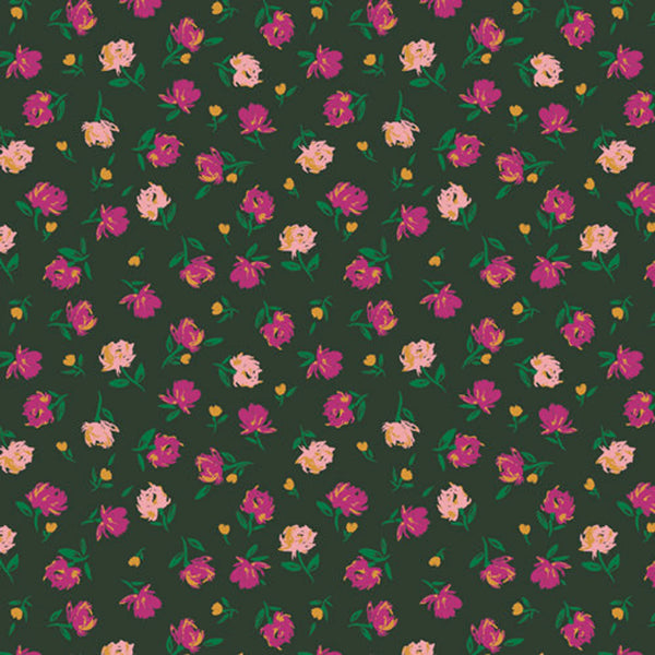 Superbe coupon 3m de popeline Art Gallery Fabric - "Gentle rosebuds" - 110cm de large