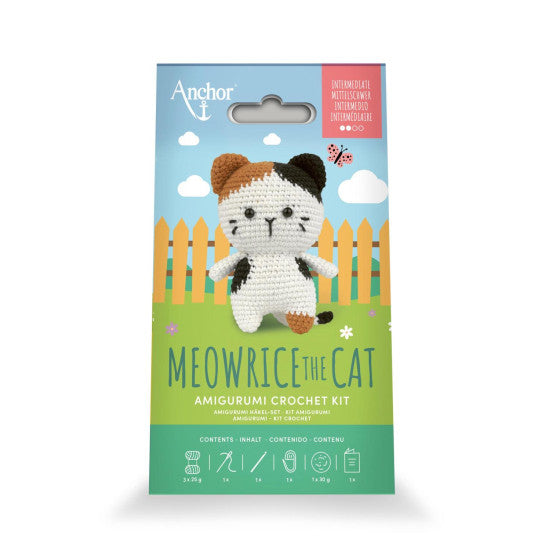 Kit crochet - Meowrice le chat ht 15cm - marque Achor (prix pour le set)