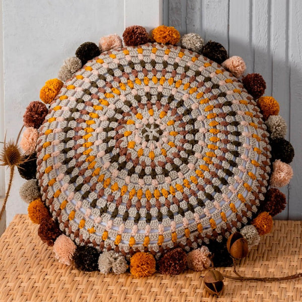 Kit crochet - Coussin Natural Mandala - marque Anchor (prix pour le set)