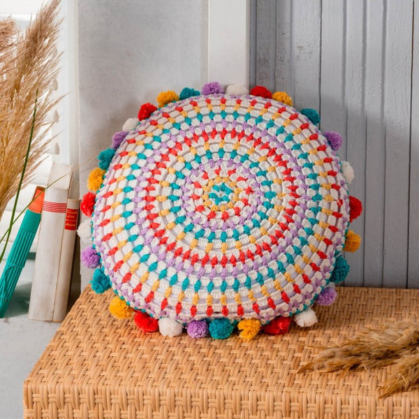 Kit crochet - Coussin Neon Mandala - marque Anchor (prix pour le set)