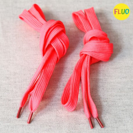 Lacets fluo rose de 110cm (prix pour la paire)