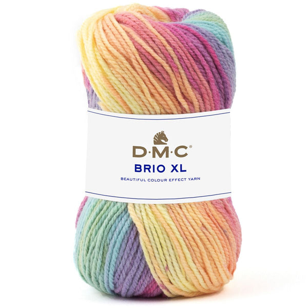 DMC - Brio XL - couleur 408 arc en ciel pastel (prix pour 1 pelote)