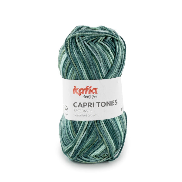 Fil en coton mercerisé dégradé - Capri tones de Katia - couleur 304 (prix pour 1 pelote)