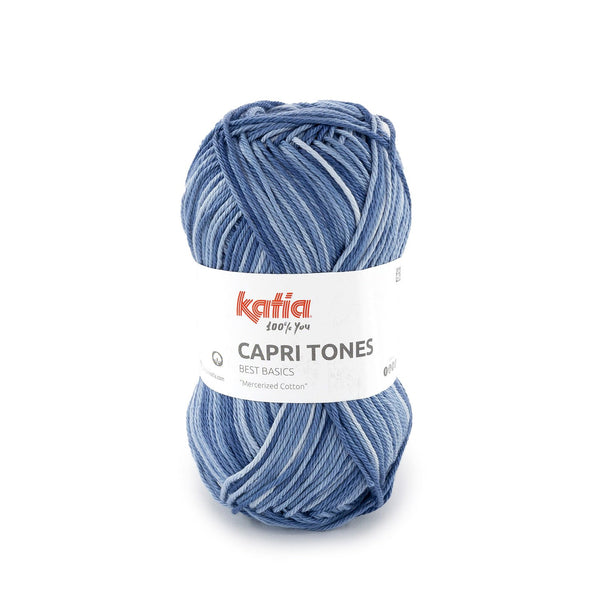 Fil en coton mercerisé dégradé - Capri tones de Katia - couleur 303 (prix pour 1 pelote)