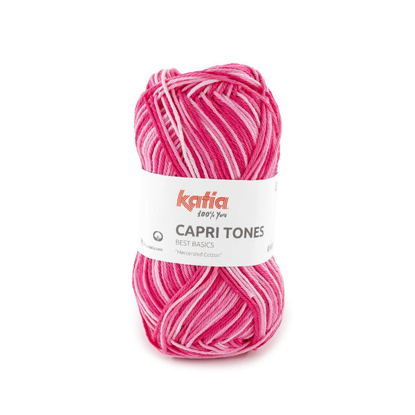 Fil en coton mercerisé dégradé - Capri tones de Katia - couleur 301 (prix pour 1 pelote)