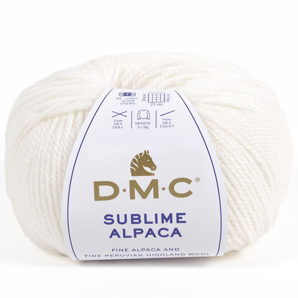 DMC - Sublime Alpaca - couleur 119 blanc (prix pour 1 pelote)