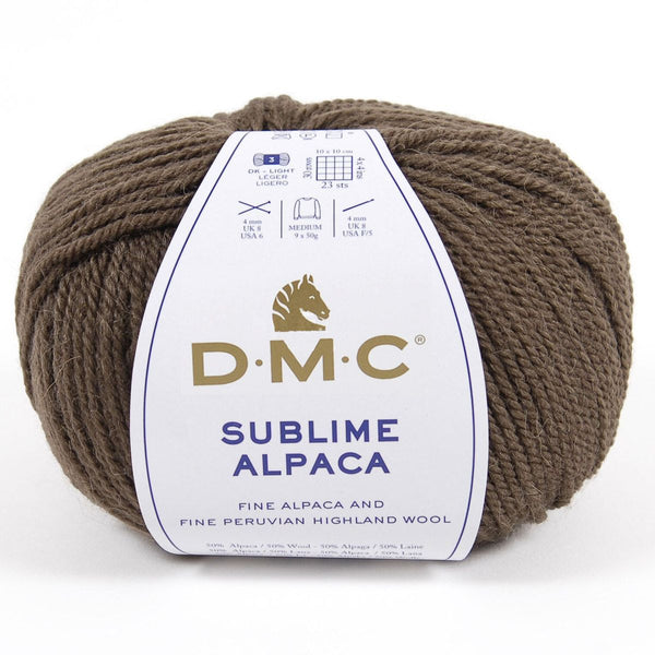 DMC - Sublime Alpaca - couleur 110 Café  (prix pour 1 pelote)