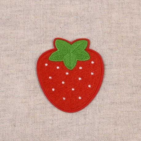 Patch thermocollant "Fraise rouge" - (prix à la pièce)