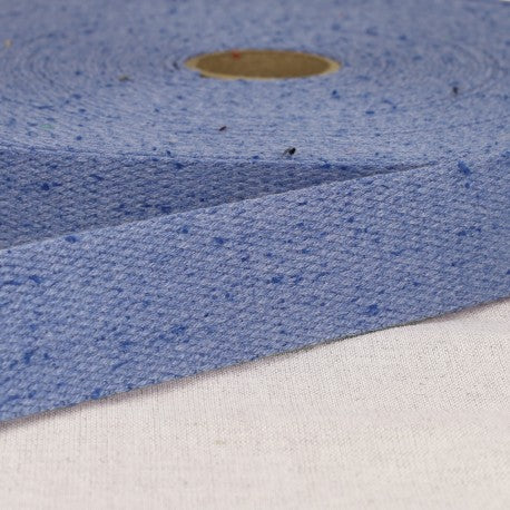 Sangles chinée bleue de 30mm -  (Prix pour 50cm)