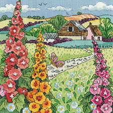 "Hollyhock Farm" by Karen Carter - de la marque anglaise Heritage Crafts - kit point de croix (prix pour l'ensemble)