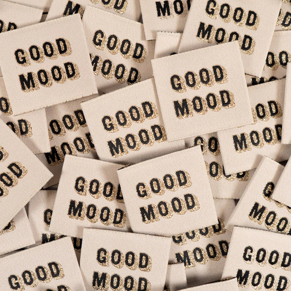 Lot de 5 étiquettes Good mood de Ikatee (prix pour le sachet de 5)