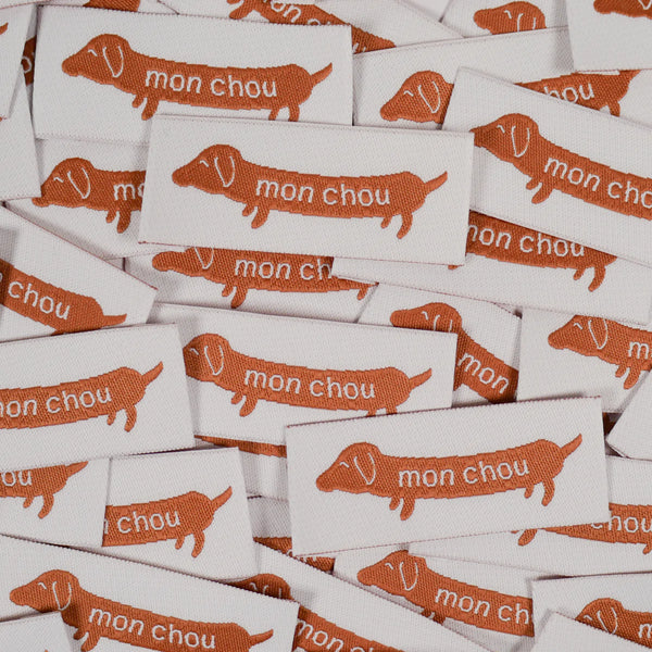 Lot de 5 étiquettes Mon chou de Ikatee (prix pour le sachet de 5)