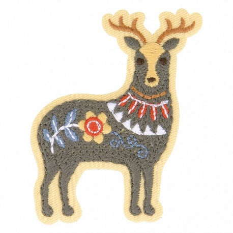 Patch thermocollant cerf brodé - (prix à la pièce)