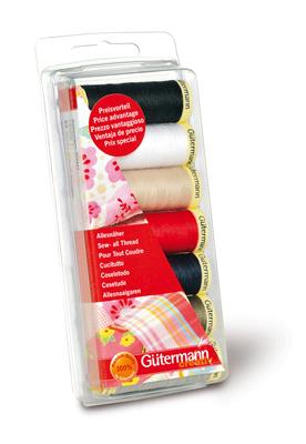 Set de fils Gütermann - coloris de base 7X100m (prix pour le set)